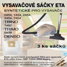 Sáčky do vysavače ETA Trino syntetické 3 ks (ETA 1454 6 8101)