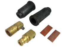 Rychlospojka svářecích kabelů RS 400 - černá, zástrčka a zásuvka