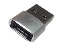 Adaptér USB-C na USB-A - stříbrný