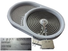 Sklokeramická plotna Bosch 00678368 DUO zóna E.G.O 2600 / 1800W, 230V