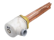 Topné těleso 2,0 kW 230/400 V měď s klíčem 65