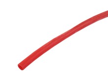 Silikonová bužírka 3.0 x 0.5 mm, červená, metráž