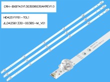 LED podsvit 781mm sada 3 kusy pro Hisense 43"