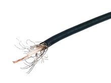 Koaxiální kabel RG174/U, 50 Ohm, černý