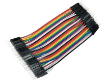 Propojovací vodiče Dupont 40 pin, 10cm, samec - samec