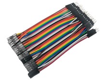Propojovací vodiče Dupont 40 pin, 10cm, samec - samice