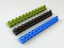 Hnědá řadová svorkovnice 12 pin