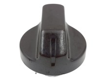 Náhradní knoflík ke sporáku, univerzální ovládací knoflík hnědý, oientace ukazatele k hřídely D-