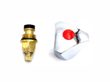 Úchyt baterie 3/8 + kuželka WTERM FAFO, FN, FT červený, modrý, "tisícihran"