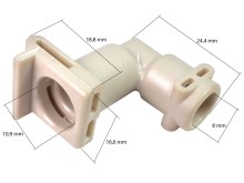 Spojka pravoúhlá plastová pro bojler kávovaru DeLonghi 5313218931