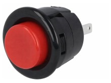 Kulaté tlačítko spínač MIYAMA DS412R červené 3A / 125V AC