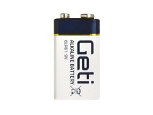 9V Alkalická Baterie Geti 6F22 / 6LR61