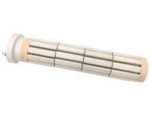 Topné těleso keramické 1100 W 230 V 4 články, l = 250 mm / d = 48 mm