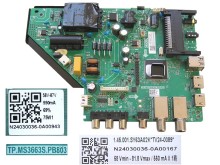LCD modul základní deska Sencor SLE43F18TCS / Main board TP.MS3663S.PB803 / N24030036-0A00943