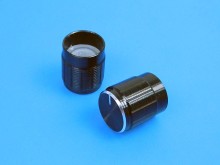 Hliníkový knoflík na potenciometr 14mm s ukazatelem polohy a oskou 6mm