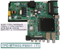 LCD modul základní deska TESLA 43M325BFS / main board C2304-024 / A23050069-1H01507 / TPD.MT9602.PB801(T