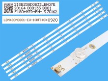 LED podsvit 858mm sada Philips celkem  pásků / 8 D-LED Backlight 830mm – 705TLB43B33LBH07E / 996592001055 / 210BZ08D0B33LBH07E / LBM430M0801-EU-1