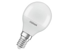 Žárovka LED OSRAM VALUE E14 4.9W ( 5W, 5.5 W), 220-240V, 2700°K teplá bílá, miniglobe