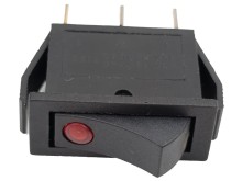 Kolébkový přepínač 3 vývody 16A 10x30 mm s doutnavkou