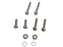 Montážní sada M2.5 pro MM gramofonové přenosky se zlatými šroubky 10 mm a 14 mm