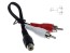 CINCH redukce mono / stereo 0.2m samice na 2x samec