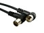 Anténní kabel účastnický 1.5m černý úhlový