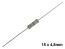 Rezistor TR2 100kΩ 2W Metaloxidový 15x4,8mm