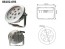 LED světlo RISE nerez 9x3W, teplá bílá 3000K, 24V DC
