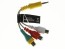 Kompozitní AV kabel 3.5mm jack 4 pin - 3x CINCH pro TV Samsung