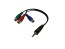 Redukční kabel 3.5mm jack na 3xCINCH R+G+B 23cm