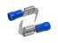 Konektor Faston 6.3mm krimpovací s modrou izolací
