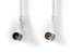 Anténní kabel účastnický CSGT40100WT30, 3m, úhlový, bílý