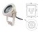 LED světlo RISE nerez 3x3W RGBV+ 30° 24V DC