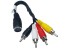 DIN Kabel 5pin (samice) na 4xCINCH (samec) 0,2m