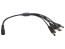 Y rozbočovací kabel 5.5 x 2.1mm, 1x zásuvka + 5x zástčka
