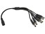 Rozbočovací Y kabel 5.5 x 2.1mm s 1x zásuvkou a 6x zástčkami