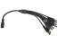 Y rozbočovací kabel 5.5 x 2.1mm s 1x zásuvkou a 8x zástčkami