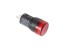 Červená LED kontrolka 12V AC/DC, montážní otvor 16mm