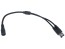 Y rozbočovací kabel 5.5 x 2.1mm, 1x zásuvka + 2x zástčka