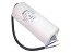 Rozběhový kondenzátor 100 µF 450V CBB60 SKL s kabelem 25 cm