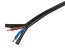 Síťový kabel H03VVH2-F 2x0,75mm² s PVC izolací, černý, metráž