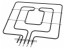 Horní topné těleso trouby s grilem 00771772 BOSCH / SIEMENS